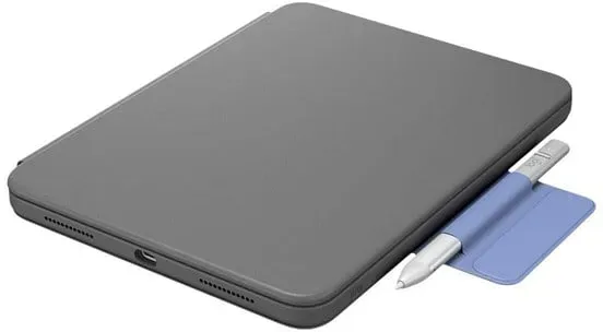 Rugged Folio - keyboard and folio case - QWERTZ - Swiss - graphite Input Device - Tastatur & Folio-Set - Schweiz - Grau