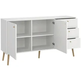 Andas Sideboard weiß , Maße cm, FSC Mix, Made in Denmark, Beimöbel erhältlich, stehend, Schlafzimmer, Schlafzimmer Kommoden,