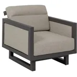 Apple Bee Santorini Loungesessel gepolstert Alu taupe