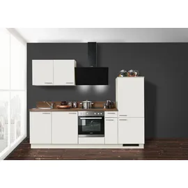 kochstation Küchenzeile KOCHSTATION KS-Scafa 260 cm beige