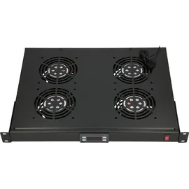 Extralink Lüfterpanel 19" 4 Lüfter mit Thermostat,