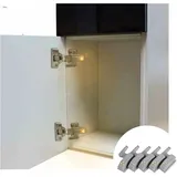 Tyenaza 10Pcs Schrankbeleuchtung LED Innenscharnier Lampe unter Schrank Lichter, Universal Schrankleuchten Led Bewegungsmelder Sensor Lichter für Schlafzimmer Küche Schrank Nachtlampe (#1)