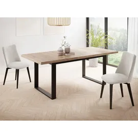 WFL GROUP Valentino 160 x 80 x 75 cm braun