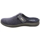 ROHDE Hausschuh Klettverschluss Softfilz Bari 6549, Größe:40 EU, Farbe:Blau - 40 EU