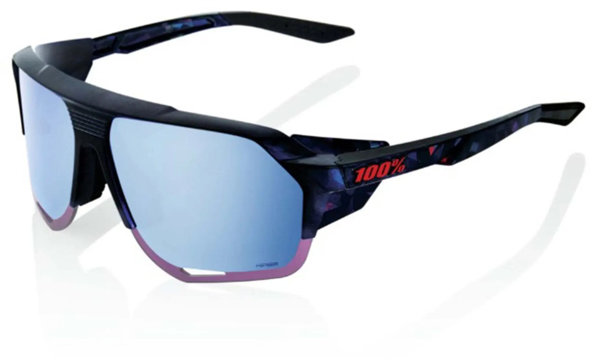 100% Norvik - Hiper Spiegelglas Sport Sonnenbrille | black holographic