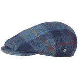 LIERYS Capri Harris Tweed Flatcap Schirmmütze Herren Handmade in Italy Herbst Winter blau 56 cm - 56