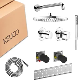 Keuco Ixmo Brause-Set 7 Thermostatarmatur Verchromt 59653010701