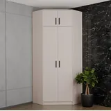 design möbel Eckschrank Gustavo 91 x 235 x 91 cm Holz
