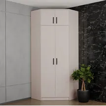 design möbel Eckschrank Gustavo 91 x 235 x 91 cm Holz