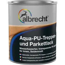 Albrecht Aqua-PU-Treppen- und Parkettlack seidenmatt 750 ml farblos