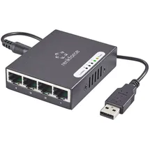 Renkforce RF-4270245 RF-4270245 Netzwerk Switch 4 Port 1000MBit/s USB-Stromversorgung
