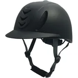 MagiDeal Reithelm Reitkappe Leichter Schutz Trendy Reitbedarf Ritterhut für Kinder Anfänger Reithut, Voll Schwarz