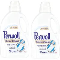 Perwoll Renew und Repair Weiß und Faser Feinwaschmittel, 48 (2 x 24) Waschladungen, für weiße Wäsche