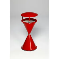 PROREGAL Dach für klassischen Standascher | HxBxT 23x44x44cm | Stahlblech | Rot