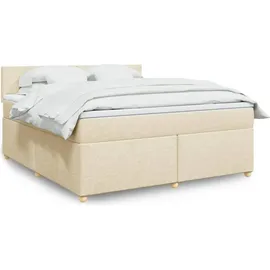 vidaXL Boxspringbett 180 x 200 cm Creme