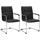 CLP Freischwinger Seattle Kunstleder schwarz 2er Set