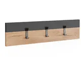 Vicco Wandgarderobe Orlando, Anthrazit/Goldkraft Eiche, 60 x 15 cm
