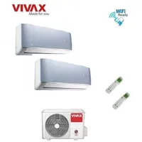 VIVAX Multisplit R Design SILVER 2 x 3,5 KW Duo WIFI Klimagerät Klimaanlage A++