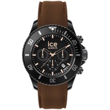 ICE-Watch - ICE chrono Black brown - Schwarze Herrenuhr mit Silikonarmband - Chrono - 020625 (Large)