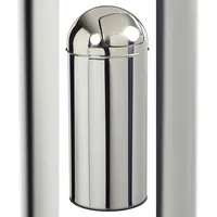 Rossignol Push-Mülleimer 45 l Silber