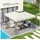 Outsunny Ersatzdach für Pavillon 3 x 3 m 370 g/m2 Hellgrau