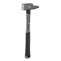 RUTHE Schlosserhammer 300g Deutsche Form mit Stahlrohrstiel