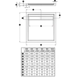 Ottofond Fashion Rechteck-Duschwanne, 990964,