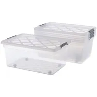 Blumtal Aufbewahrungsbox mit Deckel 40L aus Kunststoff - Aufbewahrungsboxen