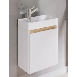 VCM 2 tlg. Hängeschrank Gäste-WC Waschbecken Softclose Cosila