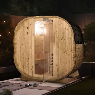Home Deluxe CUBE M inkl. 3,6 kW Saunaofen + int. Steuerung + Saunazubehör