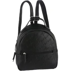 Rucksack »Denice«, aus glattem Lederimitat mit toller Logoprägung in Schreibschrift, Gr. B/H/T: 26,5 cm x 26,5 cm x 10 cm, Schwarz, , 96461126-0
