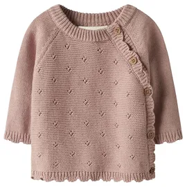 lil' atelier baby Damen Nbflaguna Ls Wrap Knit Lil Noos, Misty Rose, 80 - 80