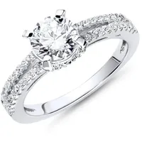 JEWLIX Verlobungsring Hochwertiger JEWLIX Verlobungsring aus 925 Silber mit Zirkonia VR0030 58