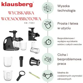Klausberg KB-7861 Slow Juicer schwarz