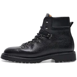 Schnürstiefelette HENRY STEVENS "Bonnie HB3", Damen, Gr. 40,5, schwarz, Leder, klassisch, Schuhe