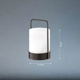 easy! by fhl Akku-Tischleuchte Casoli Kunststoff 12 x 12 x 20 cm 1x LED 0,2 W weiß