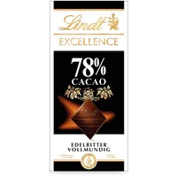 Lindt EXCELLENCE 78 % Kakao - Edelbitter-Schokolade | 10 x 100 g Tafel | Vollmundige Bitter-Schokolade | Intensiver Kakao-Geschmack | Dunkle Schokolade | Vegane Schokolade