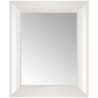 Kartell Francois Ghost, Wall Mirror, 65 x 79 cm, Weiß Undurchsichtig glänzend