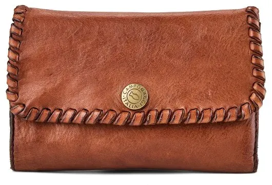 Campomaggi Mirta Geldbörse RFID Schutz Leder 15 cm  braun