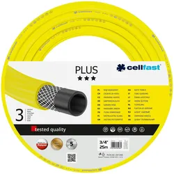 Cellfast - PLUS Gartenschlauch mit 3 Lagen, 19mm Durchmesser und einer Länge von 25 Metern