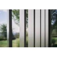 Biohort Lamellenwand 1 Stück 2,46 x 2,35 x 0,10 m Quarzgrau-Metallic