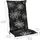 Beautissu Hochlehner Auflage 120 x 50 x 6 cm schwarz mit Blumen 1 St.
