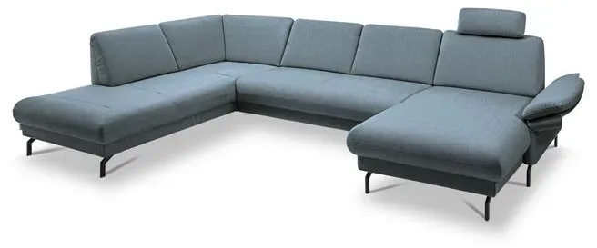 Segmüller Werkstätten Wohnlandschaft Mara02 Stoff Blau