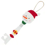 PMS International Zauber Schlüssel Holz-Ornament 28 cm – Schneemann