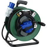 Electraline - Kabeltrommel 25mt Industrie-stecker Cee Schuko-buchse Und Cee Kabelbuchse H07rn-f Abschnitt 3g1,5 Mmq Ip44 49209,