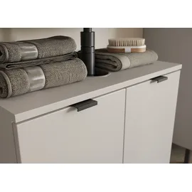 Germania GW-Arcena braun Kaschmir, B:60cm H:56cm T:34cm, Spanplatte, Schränke, Waschbeckenunterschrank, mit Siphonausschnitt