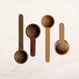 layba Holz Kaffeedosierlöffel Set, Kaffeemesslöffel, Aus Walnussholz 20ml) / 14,5g Füllmenge. Café Messlöffel, Kaffee Kräuter und Bohnen, Portionierer