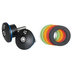 Lenkerstopfen 3.0 Originallenker Schwarz, Aluminium, flach