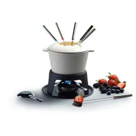 masterclass Fondue MASTER CLASS "MasterClass", beige (cremefarbig), B:21cm H:13cm, Fondues, emailliertes Gusseisen, in Geschenkverpackung