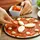 Relaxdays 10 x Pizzablech, rund, gelocht, antihaft, Pizza & Flammkuchen, Carbonstahl, Knusperblech, ∅ 32 cm, Pizzabackblech, grau
